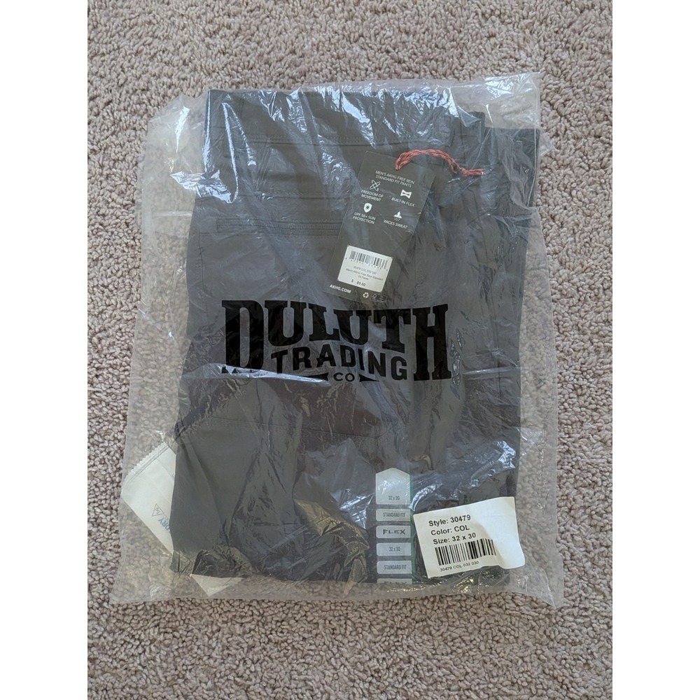 NWT Duluth Alaskan Hardgear AKHG Free Rein Pants Men's 32x30 Standard Fit Coal